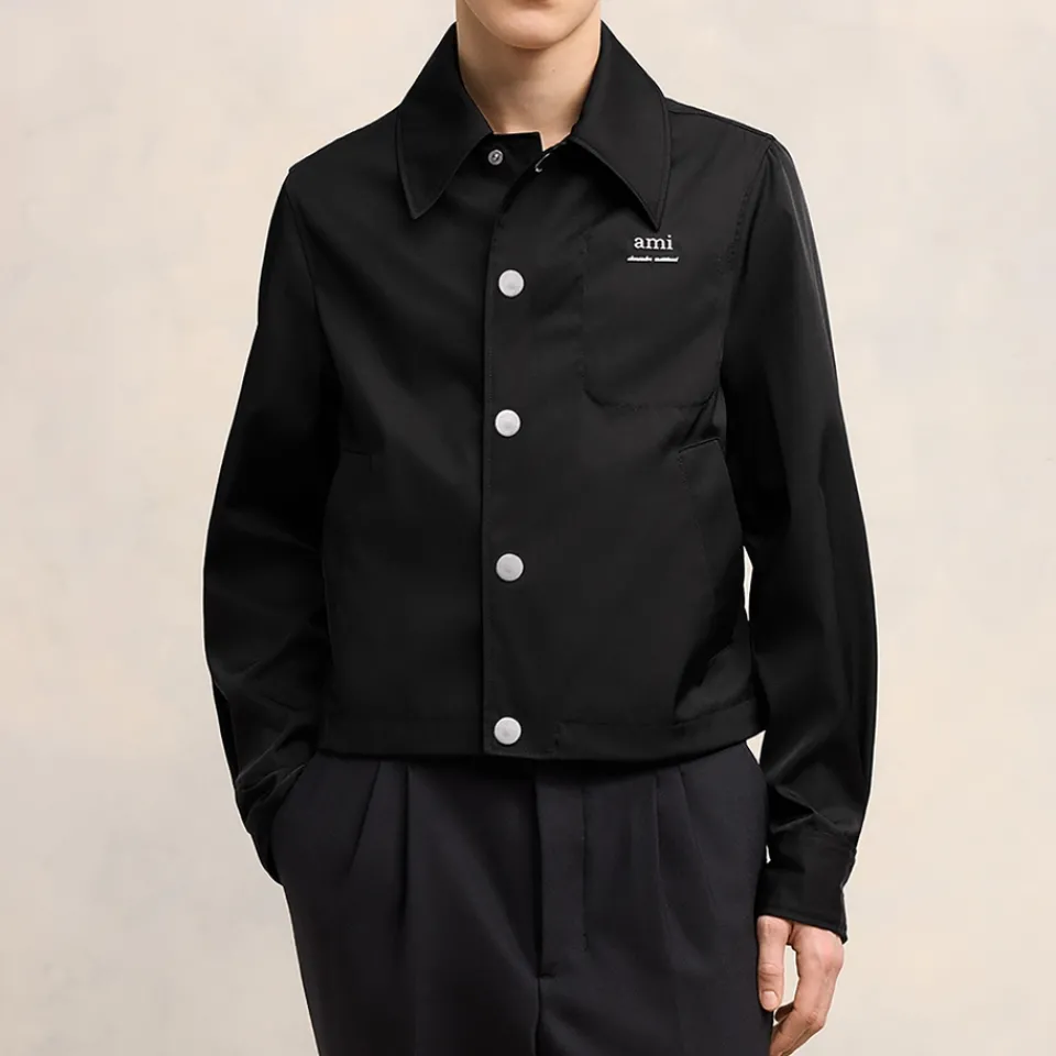 Jackets|Coats|Dr. Martens AMI Technical Twill Button-Down Jacket - S