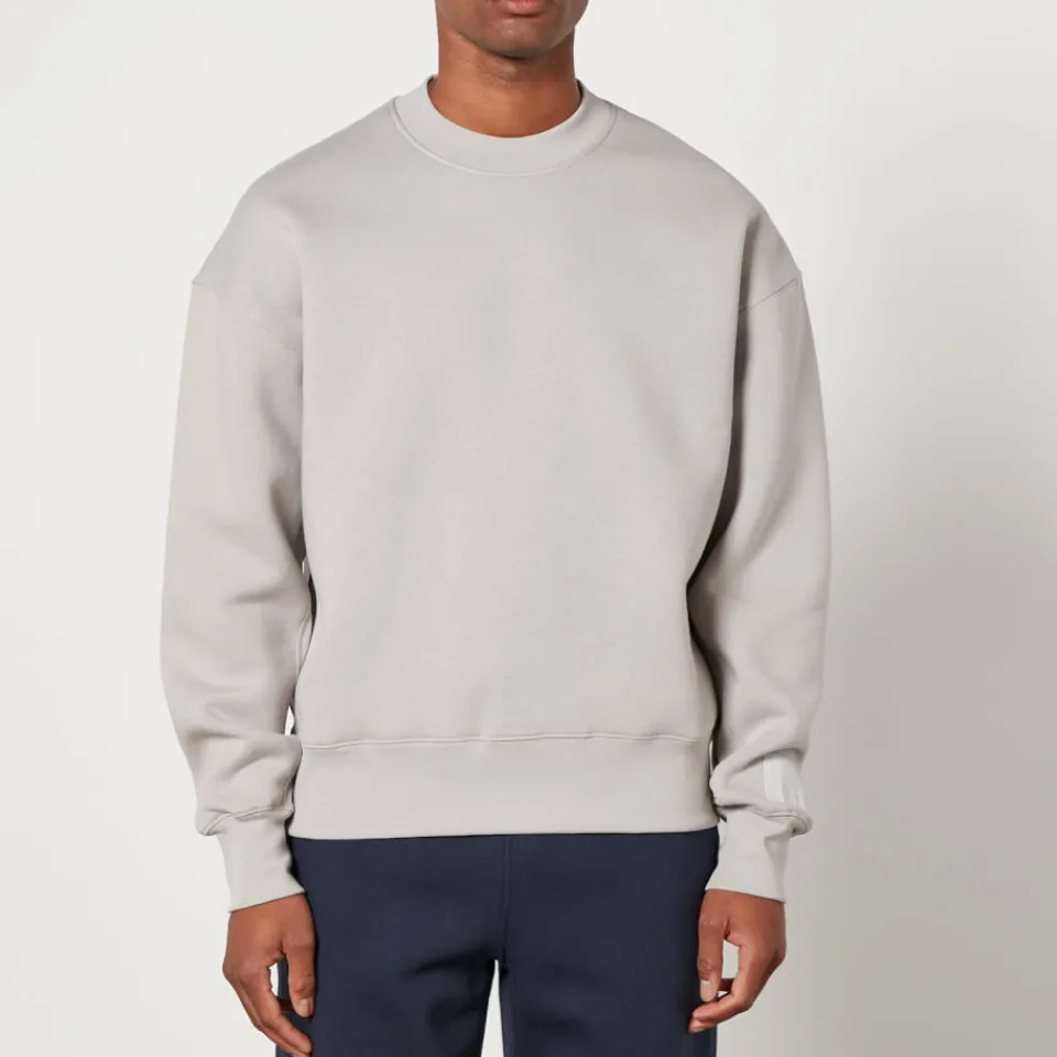 Sweatshirts|AMI Tonal Logo Cotton-Blend Sweatshirt - S