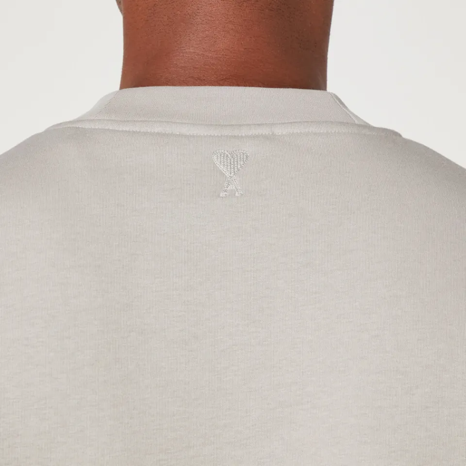 Sweatshirts|AMI Tonal Logo Cotton-Blend Sweatshirt - S