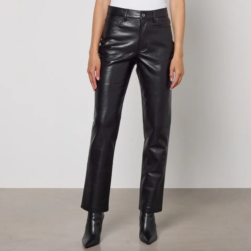 Trousers|Anine Bing Bruno Faux Leather-Blend Trousers - 28