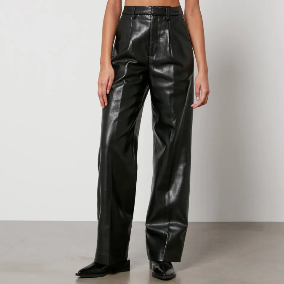 Trousers|Dr. Martens Anine Bing Carmen Faux and Recycled Leather Trousers - 36