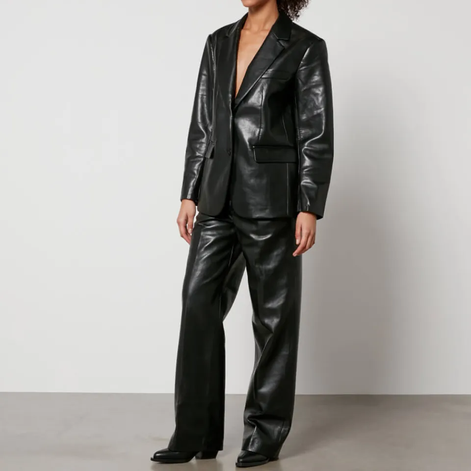 Trousers|Dr. Martens Anine Bing Carmen Faux and Recycled Leather Trousers - 36