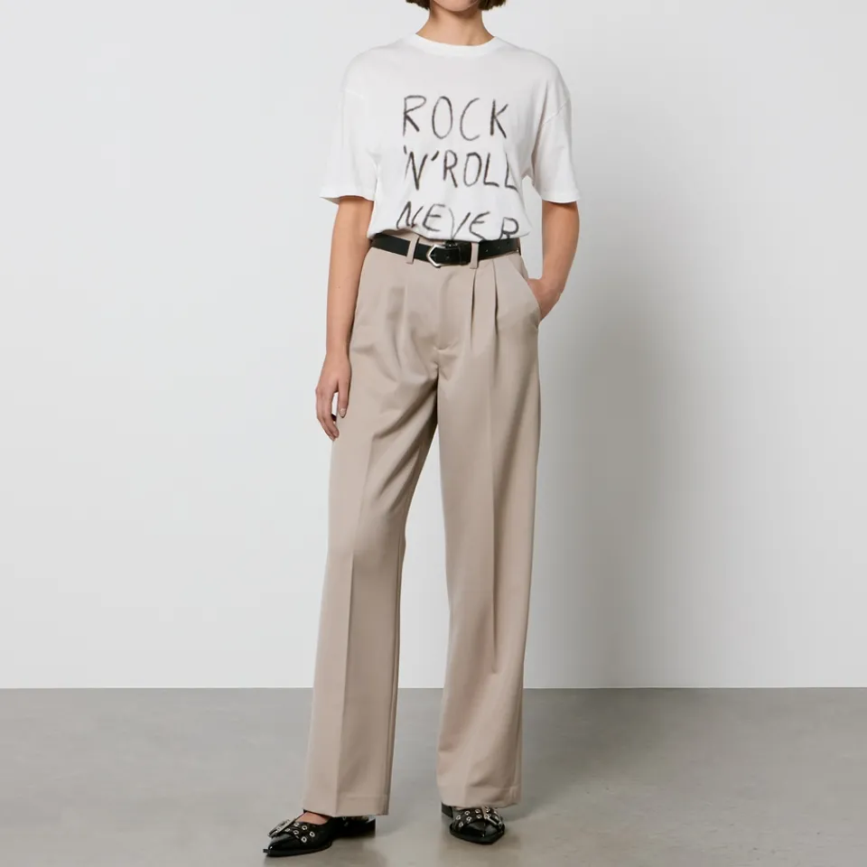 Trousers|Co-Ord Sets|Dr. Martens Anine Bing Carrie Wool-Twill Wide-Leg Trousers - W40