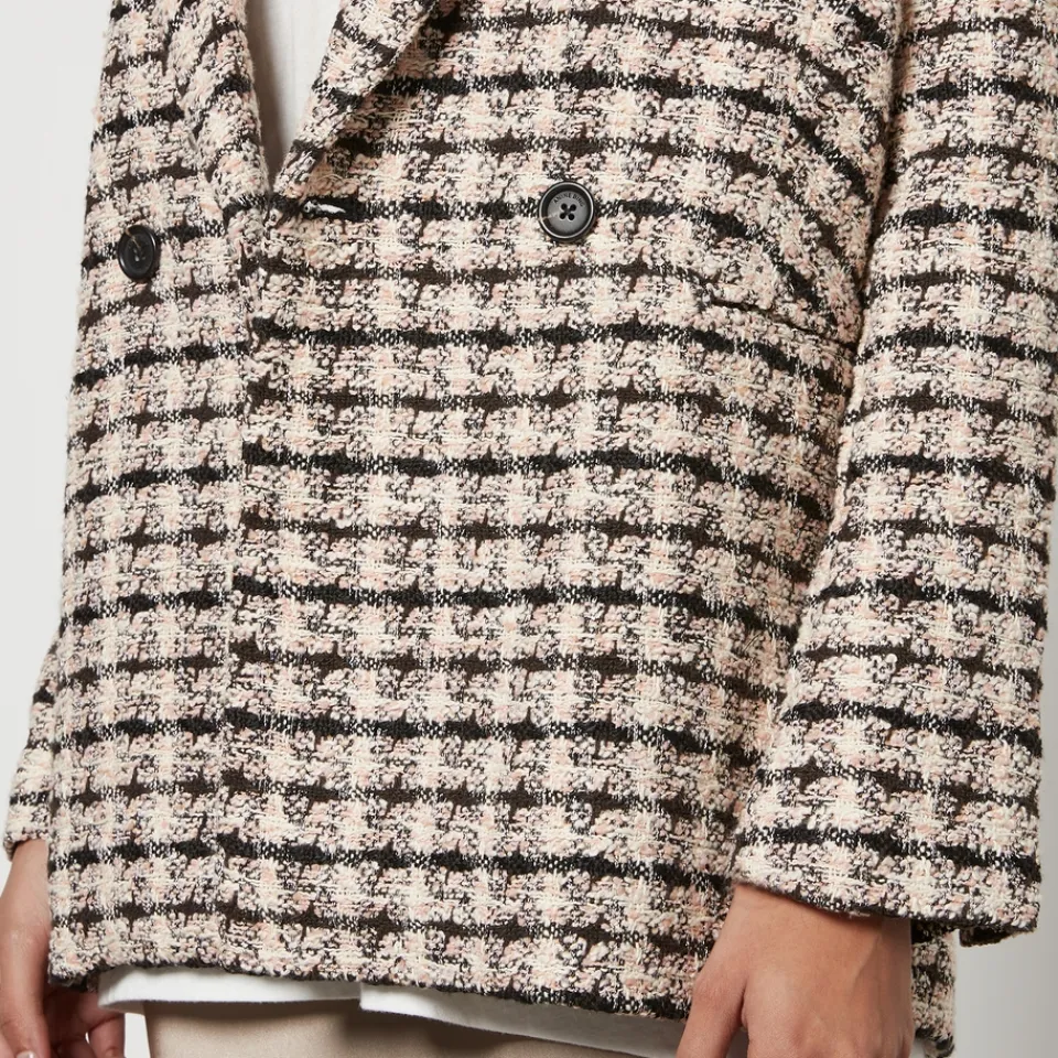 Jackets|Coats|Anine Bing Diana Tweed Double-Breasted Blazer - XL