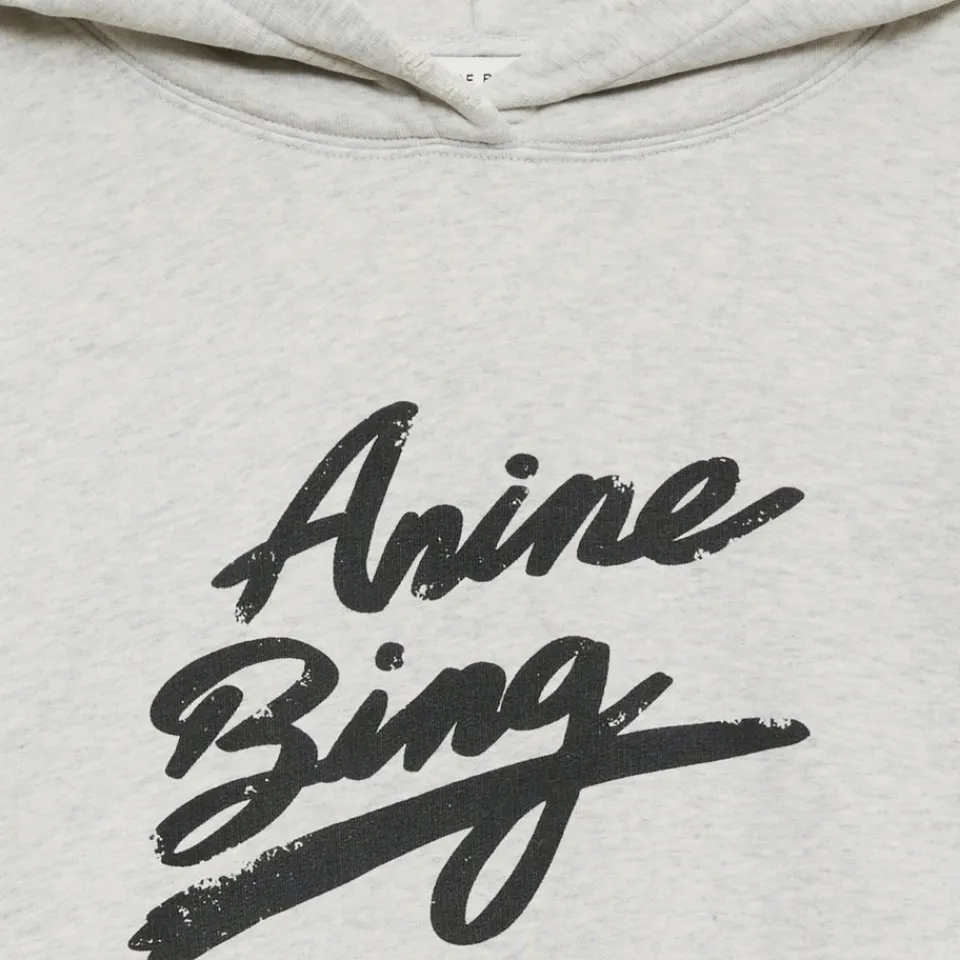 Loungewear|Sweatshirts|Rotate Sunday Anine Bing Harvey Signature Cotton-Jersey Hoodie - XS
