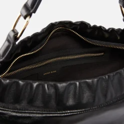 Bags|AMI Anine Bing Kate Logo-Embossed Leather Shoulder Bag