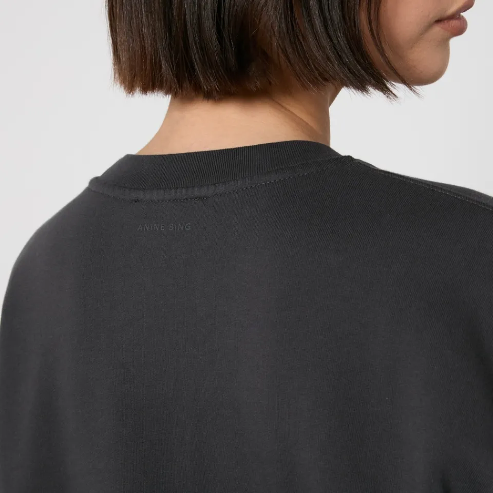 Loungewear|Sweatshirts|Ganni Anine Bing Miles Logo Organic Cotton-Jersey Sweatshirt - XS