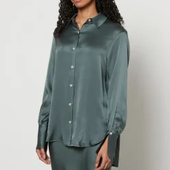 T-Shirts And Tops|Shirts And Blouses|Dr. Martens Anine Bing Monica Silk-Satin Shirt - XS
