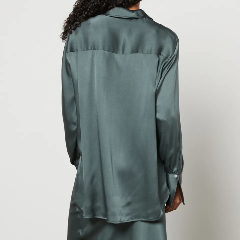 T-Shirts And Tops|Shirts And Blouses|Dr. Martens Anine Bing Monica Silk-Satin Shirt - XS