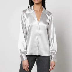 T-Shirts And Tops|Shirts And Blouses|Anine Bing Mylah Satin Shirt - S
