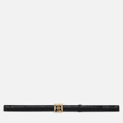 Belts|Dr. Martens Anine Bing Patent Croc-Effect Leather Belt - M/L