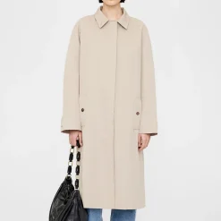 Jackets|Coats|Anine Bing Randy Cotton-Blend Gabardine Trench Coat - XS