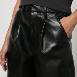 Shorts|Shorts|Anine Bing Recycled Leather and Faux Leather Carmen Shorts - W38