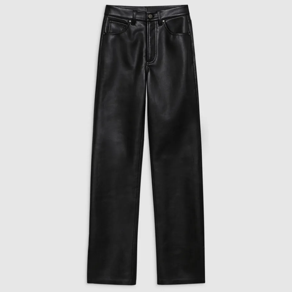 Trousers|Dr. Martens Anine Bing Roy Faux Leather-Blend Pants - 25
