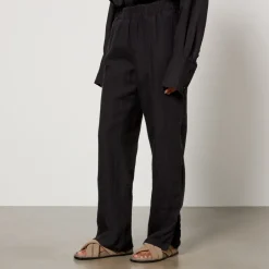 Trousers|Co-Ord Sets|Ganni Anine Bing Torres Linen Trousers - XS