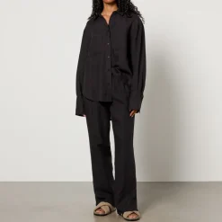Trousers|Co-Ord Sets|Ganni Anine Bing Torres Linen Trousers - XS