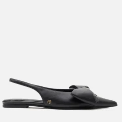Flats|UGG Anine Bing Women's Nina Slingback Leather Pumps - 4