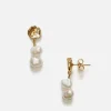 Jewellery|Anni Lu Pearly 18K Gold-Plated Drop Earrings