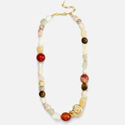 Jewellery|Dr. Martens Anni Lu Seaside Beaded 18k Gold-Plated Necklace