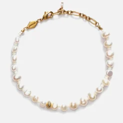 Jewellery|Anni Lu Stellar Pearly 18-Karat Gold Plated and Freshwater Pearl Bracelet
