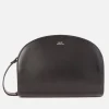 Bags|A.P.C. Demi-Lune Leather Crossbody Bag