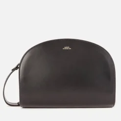 Bags|A.P.C. Demi-Lune Leather Crossbody Bag