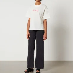 Loungewear|T-Shirts And Tops|Ganni A.P.C. Mae Cotton-Mesh T-Shirt - XS