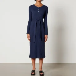 Dresses|Dresses|Autry A.P.C. Sandy Ribbed Cotton Midi Dress - S