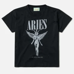 T-Shirts|T-Shirts|ARIES Destroyed Nirvana Cotton-Jersey T-Shirt - S