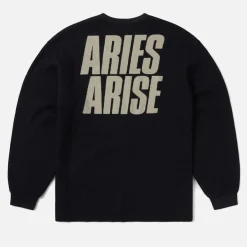 T-Shirts|T-Shirts|ARIES Peace Press Gothic Waffle Cotton-Knit T-Shirt - S