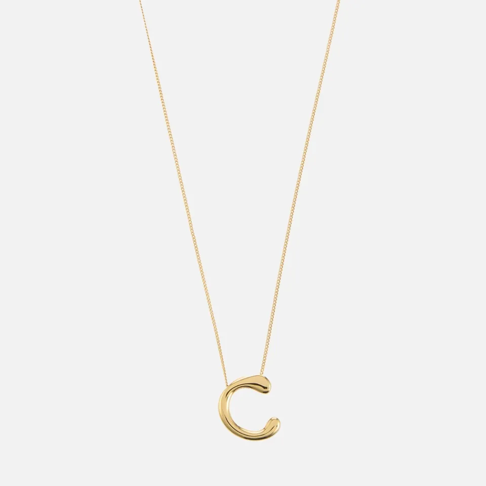 Jewellery|Dr. Martens Astrid & Miyu Initial Bold 18K Gold-Plated Necklace