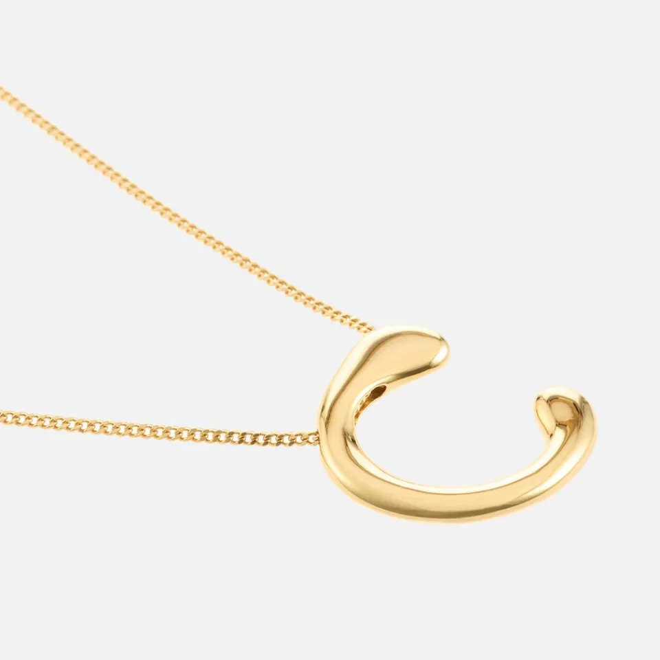 Jewellery|Dr. Martens Astrid & Miyu Initial Bold 18K Gold-Plated Necklace