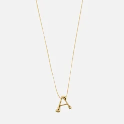 Jewellery|Dr. Martens Astrid & Miyu Initial Bold 18K Gold-Plated Necklace