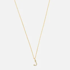 Jewellery|Dr. Martens Astrid & Miyu Initial Pavé 18K Gold-Plated Necklace