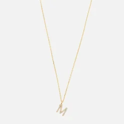 Jewellery|Dr. Martens Astrid & Miyu Initial Pavé 18K Gold-Plated Necklace