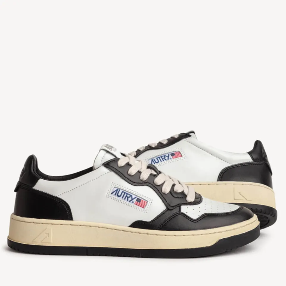 Trainers|Autry Men's Medalist Leather Court Trainers - UK 8