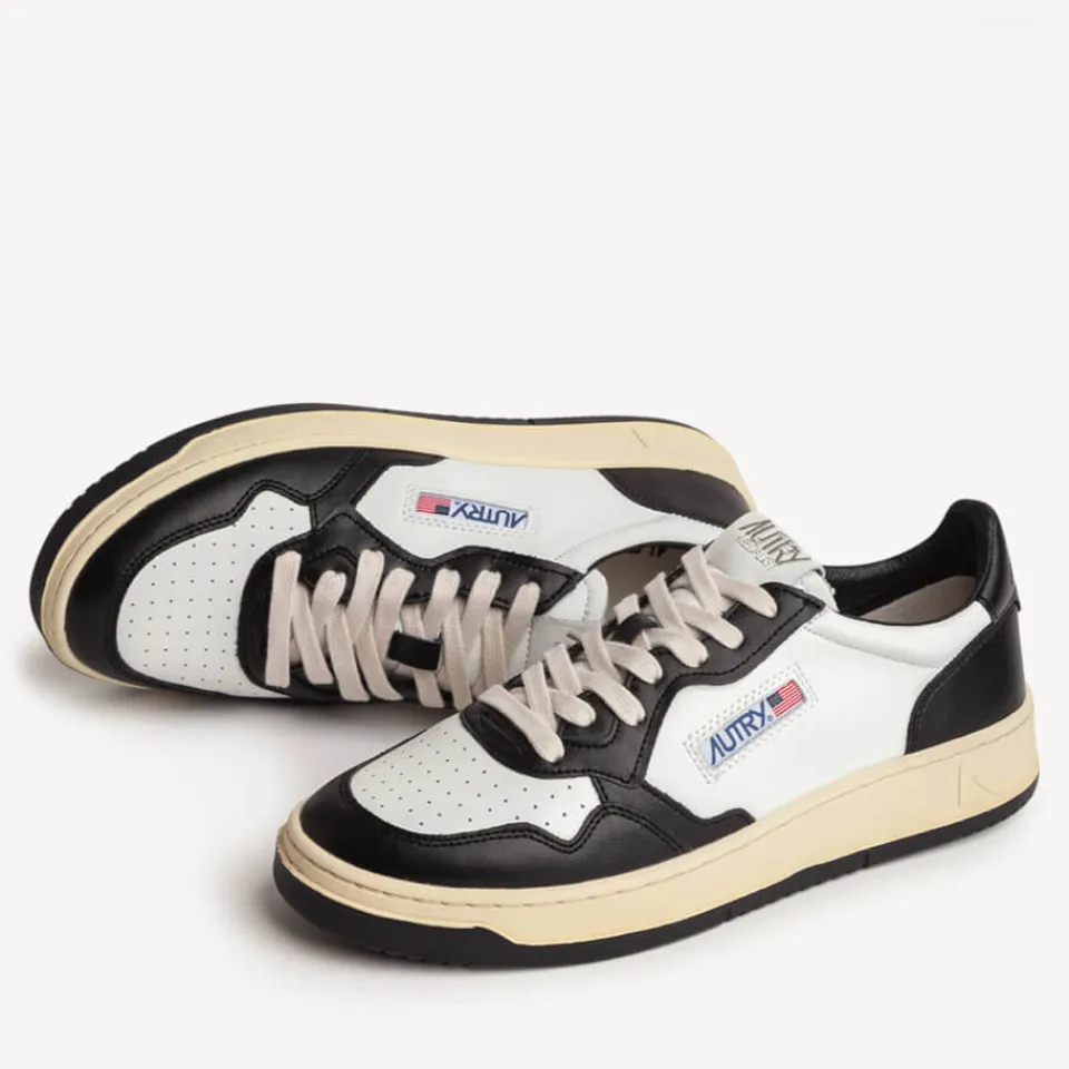 Trainers|Autry Men's Medalist Leather Court Trainers - UK 8