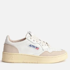 Trainers|Autry Women's Medalist Leather and Suede Trainers - UK 3