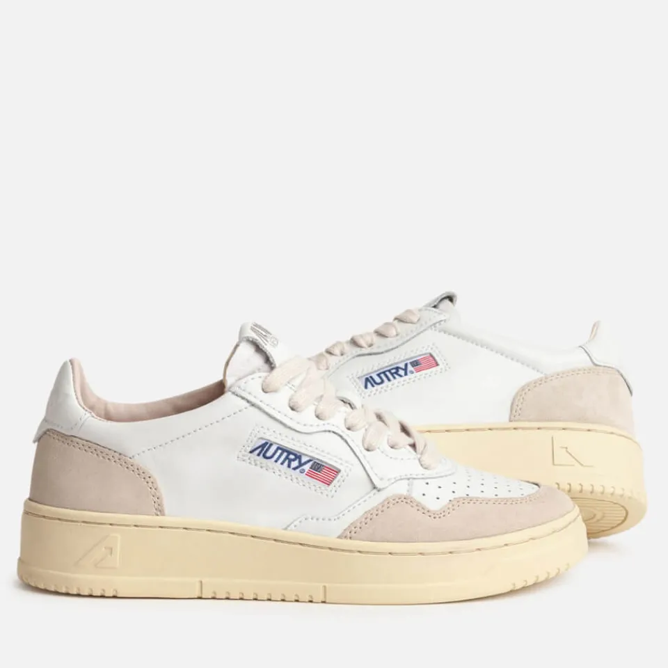 Trainers|Autry Women's Medalist Leather and Suede Trainers - UK 3