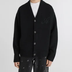 Cardigans|Knitwear|Axel Arigato Ash Signature Wool Knit Cardigan - XL