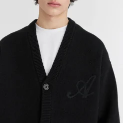 Cardigans|Knitwear|Axel Arigato Ash Signature Wool Knit Cardigan - XL