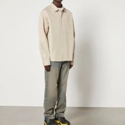 Shirts|Shirts|Dr. Martens Axel Arigato Flow Logo-Embroidered Twill Overshirt - S