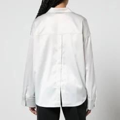 T-Shirts And Tops|Shirts And Blouses|Axel Arigato Ink Ombré Logo-Print Satin Shirt - S