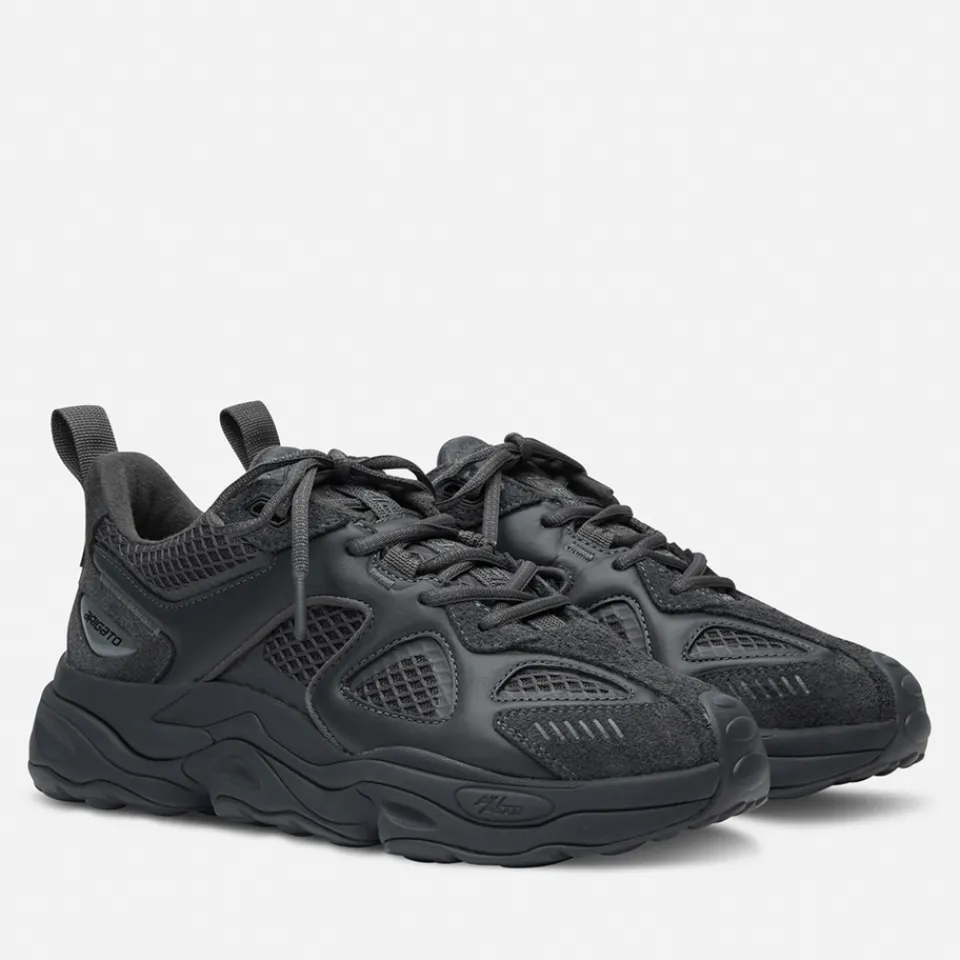 Trainers|Axel Arigato Men's Satellite Leather & Mesh Runner Trainers - UK 7