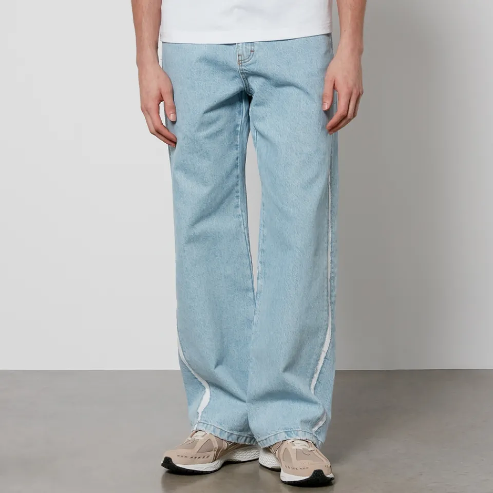 Jeans|Dr. Martens Axel Arigato Studio Stripe Denim Wide-Leg Jeans - 33/L