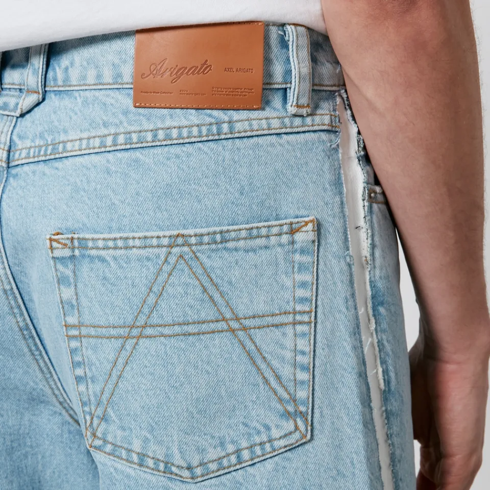 Jeans|Dr. Martens Axel Arigato Studio Stripe Denim Wide-Leg Jeans - 33/L