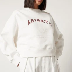 Loungewear|Sweatshirts|Anine Bing Axel Arigato University Cotton-Jersey Sweatshirt - XS