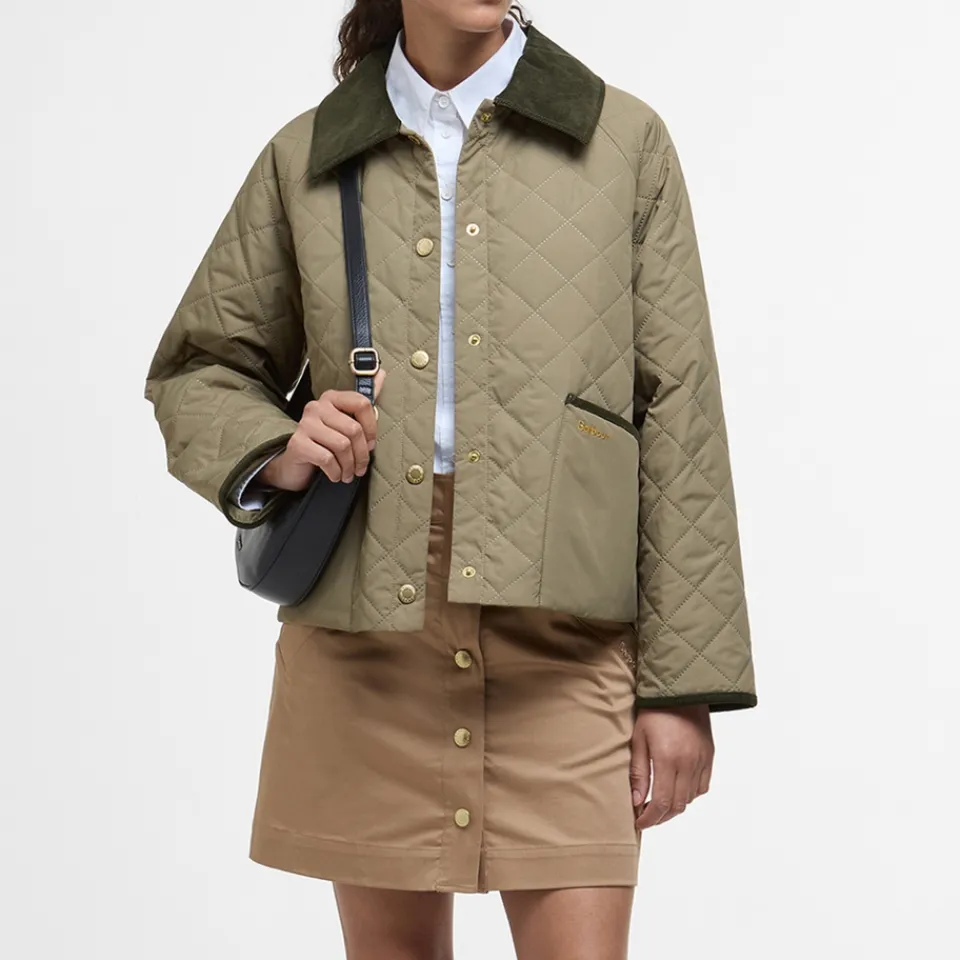 Jackets|Coats|AMI x Coggles Barbour Anise Quilted Shell Jacket - UK 16