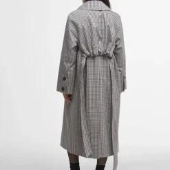 Coats|Jackets|Barbour Beatrix Check Showerproof Cotton-Blend Trench Coat - 16