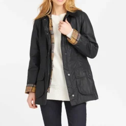 Jackets|Coats|Barbour Beadnell Waxed Cotton Jacket - UK 8